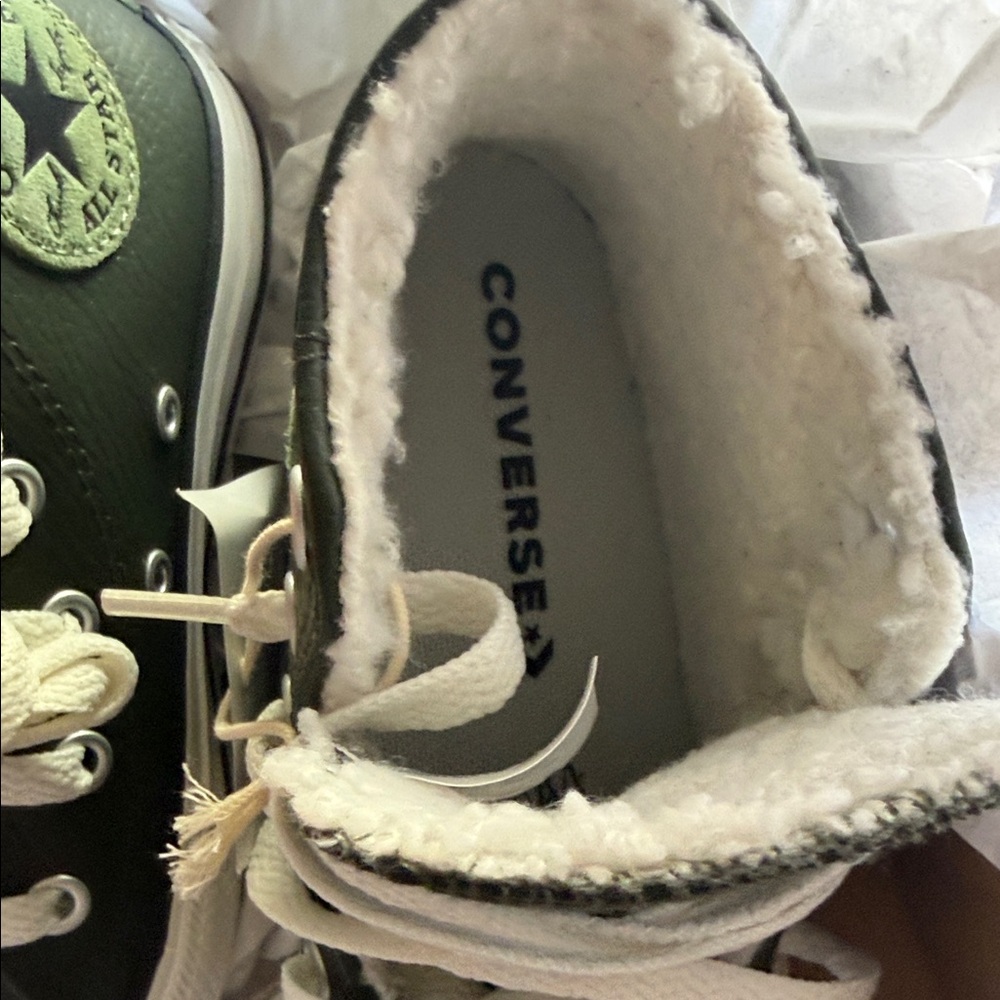Converse CTAS Hi Utility Green/Black High Top Sneakers Box - Picture 4 of 6